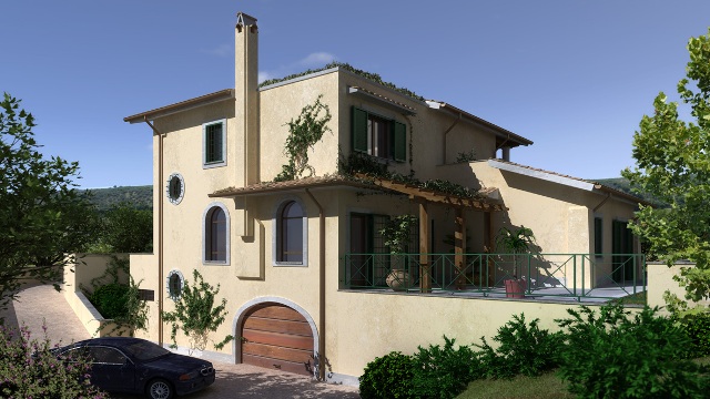 PROGETTAZIONE E COSTRUZIONE DI COMPLESSO RESIDENZIALE "COLLE CANALE" - MONTELIBRETTI (ROMA)